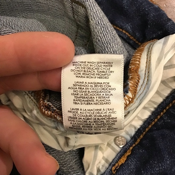 Cabi 2 Slim Boyfriend Two Tone Stars Women’s Jeans Frayed Hems Cropped Stretch - Picture 10 of 11